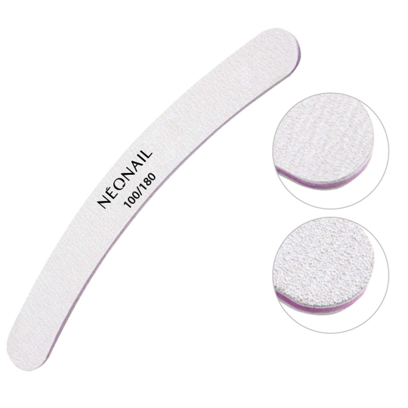 Nagelfeile  grau gebogen 100/180 NEONAIL